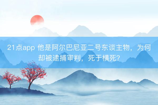 21点app 他是阿尔巴尼亚二号东谈主物，为何却被逮捕审判，死于横死？